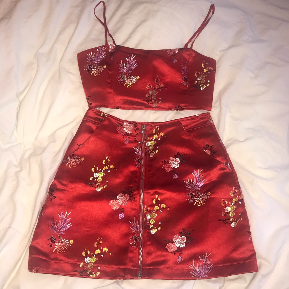 SATIN two piece SET